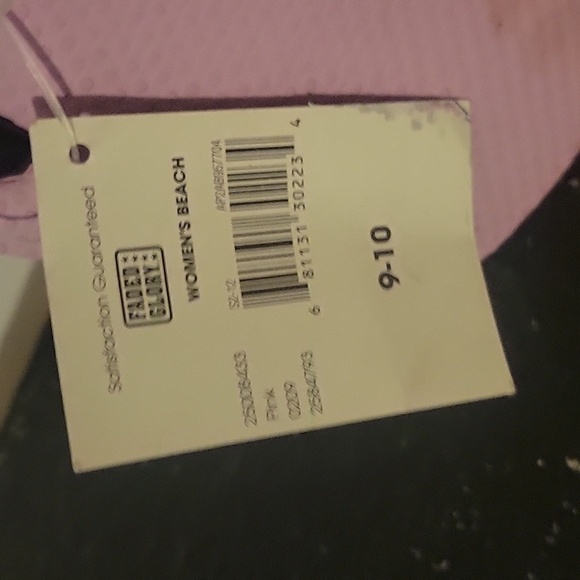 GAP Men's Cocoa Brown Size 10-11 & Faded Glory Pink American Flag Flip Flop 9-10 - Picture 6 of 9